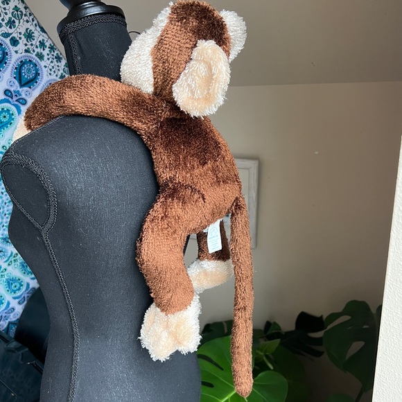 Vintage Applause Eyelash Hair Long Limbs and Tail Monkey Plush Stuffed Animal - Picture 2 of 11